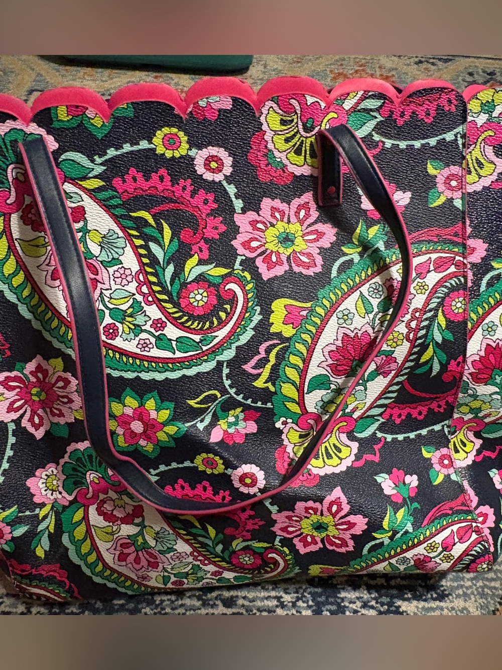 Vegan Leather Vera Bradley Tote - Picture 3 of 3